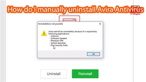 uninstall avira